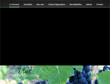 Tablet Screenshot of domaine-leblanc.fr